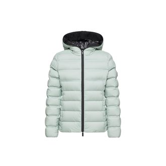 Moncler Moncler Alete Hooded Short Down Jacket, Women, Green, Size: 00