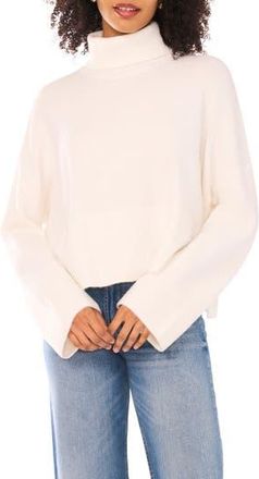 Parker Turtleneck Crop Sweater in Antique White at Nordstrom Rack, Size X-Large