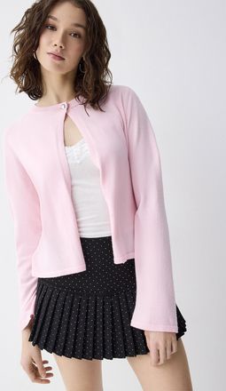 Pieces Womens Heart button Cardigan Sweater