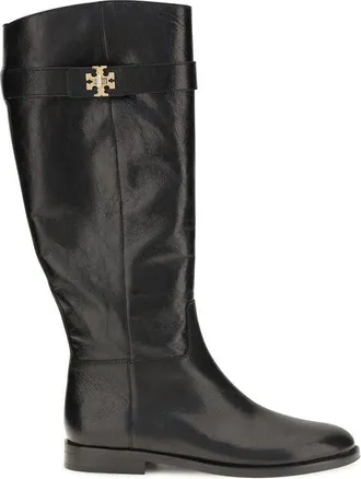 Tory Burch Black Calf Leather Bos Taurus Ankle Womens Boots
