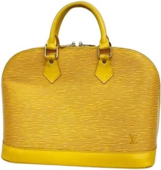 Louis Vuitton Pre-owned Handbags, female, Yellow, Size: ONE SIZE Pre-owned Alma Handbag
