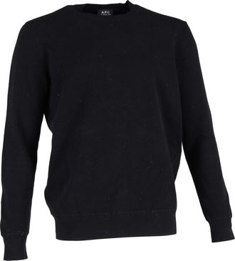 A.P.C. A. P.C. Crewneck Jumper in Black Wool