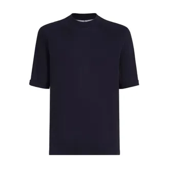 Brunello Cucinelli Hombre, Camisetas, Azul, Talla: 2XL