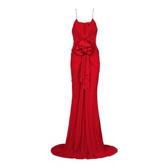 Balmain Mujer, Vestidos, Rojo, Talla: M