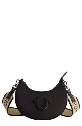True Religion Mini Crescent Hobo in Black at Nordstrom