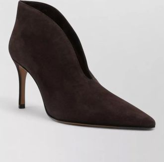 Roberto Festa Milano suede v-cut pointed-toe stiletto ankle boots