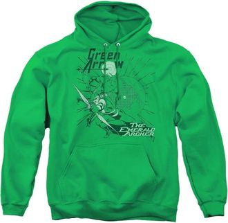 Gildan DC Comics Green Arrow The Emerald Archer Adult Pull Over Hoodie / Hooded Sweatshirt