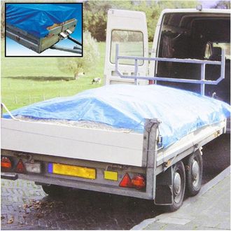 Trade Shop Trade Shop - Telo Copertura Carico Rimorchi Camion 250x140cm + 4 Cinghie Protezione