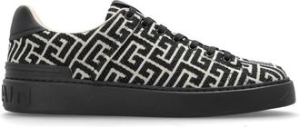 Balmain B-Court Sneakers - Heren - Sneakers - Zwart - 46 EU - Katoen - Schoenen