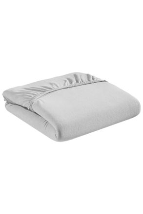 Esposa Spannleintuch, Silberfarben, Textil, 100x200 cm, Textiles Vertrauen - Oeko-Tex, Rundumgummi, bügelfrei, Heimtextilien, Bettwäsche &