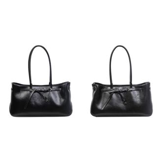 Generic Women PU Leather Underarm Shoulder Bag for Daily Commuting Travel (Black)