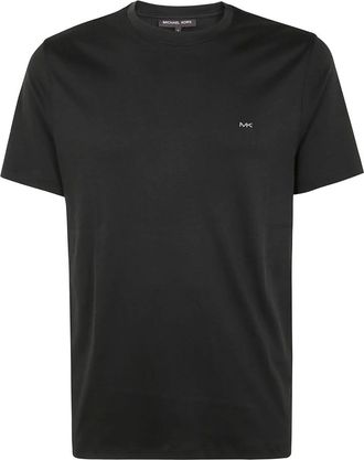 Michael Kors Tops, Heren, Zwart, XL, Stijlvolle Crewneck Sweater