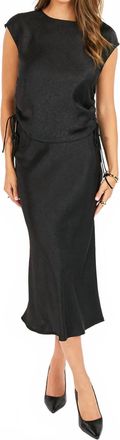 Sadie & Sage Ceremony Ruched Tank In Black