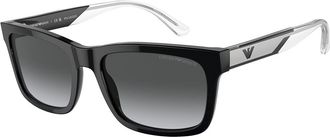 Emporio Armani EA4224F Asian Fit Polarized 5017T3 Mens Sunglasses Black Size 58