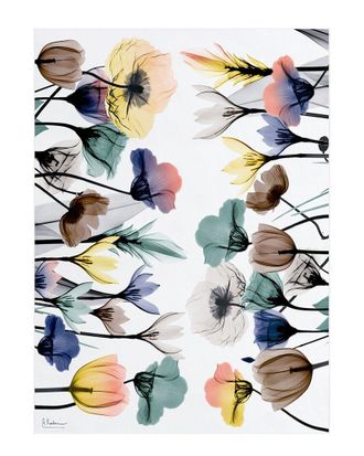 Empire Art Direct Floral Pleasures I Washable Flowers Art Area Rug