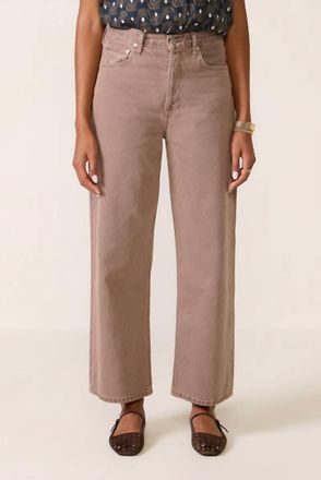 A Gold E Ren High Rise Wide Leg Jeans In Ceramic