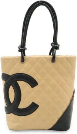 Chanel Pre-owned Tote Bags, female, Beige, Size: ONE SIZE Pre-owned Tote Bag