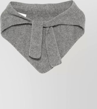Jacquemus alpaca wool brushed triangular bandana scarf