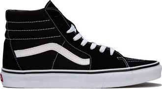 Vans Mens Sk8 High Skate Shoes in Black Leather - Size UK 8