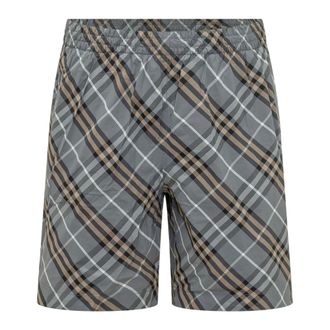 Burberry Beachwear, male, Multicolor, Size: XL Check Swim Shorts