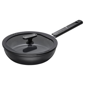 Fiskars Hard Face Saut&eacute; Pan 24 Cm With Lid