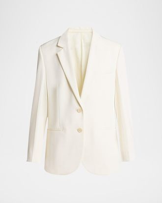 Victoria Beckham Classic Tailored Wool-Blend Jacket