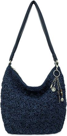 The Sak Sequoia Hobo Leather Bag in Denim Primrose Straw at Nordstrom