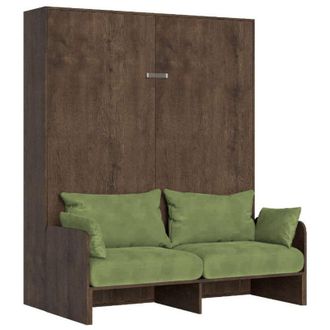 Itamoby Itamoby - Letto matrimoniale a scomparsa 160 Kentaro con divano noce, verde