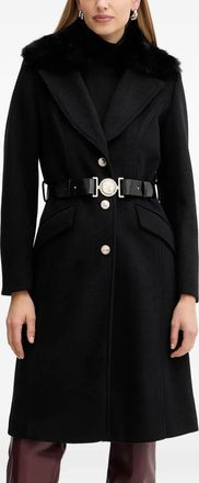 Guess Co Cappotto a maniche lunghe con cintura - Nero