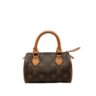Louis Vuitton Pre-owned Mini Speedy - Dames - Pre-owned - Bruin - Maat: ONE Size Leer