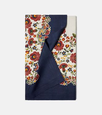 La DoubleJ Windflower Plac&eacute;e linen tablecloth
