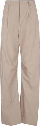 Maison Margiela Wide Leg Broeken - Dames - Wijde Broeken - Beige - M - Broeken