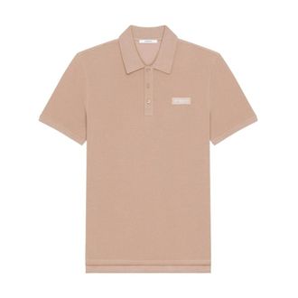 Givenchy Polo Shirts, male, Beige, 2XL, Branded Piquet Polo