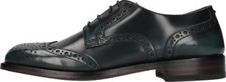 Pantanetti Schoenen - Dames - Veterschoenen - Groen - 37 EU - Leer - Schoenen