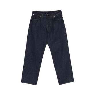 Stone Island Straight Jeans, male, Blue, Size: W33 Denim-Rinsed Jeans