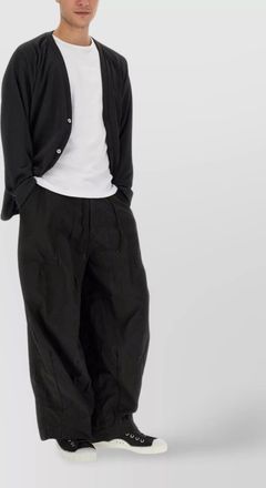 Needles v-neck logo cardigan long sleeves