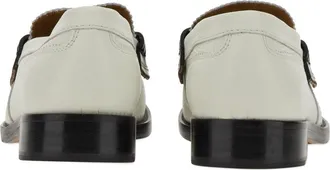 College Leather Loafer - White