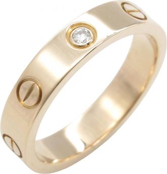 Cartier Gold Clear Pink Gold (18K) Band Ring (Pre-Owned)