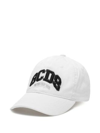 GCDS logo-embroidered baseball cap - unisex - Cotton - One Size - White