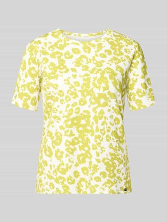 Marc Cain T-Shirt im Allover-Look mit Rundhalsausschnitt in Apfel, Gr&ouml;&szlig;e 34