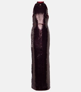 SAFiYAA Abito lungo Viba con paillettes