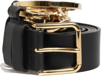 Dolce & Gabbana Prachtige Riem - Heren - Riemen - Zwart - ONE Size - Leer - Accessoires