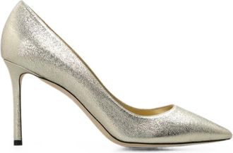 Jimmy Choo London Romy 85 - Dames - Pumps - Grijs - 37 EU - Nylon - Schoenen