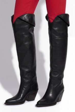 Chlo&eacute; Azelan Heeled Boots, Womens, Black