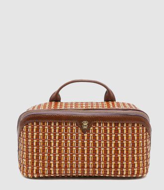 CLARIS VIROT Trousse Charlotte Cuir Tress&eacute; Fusealis