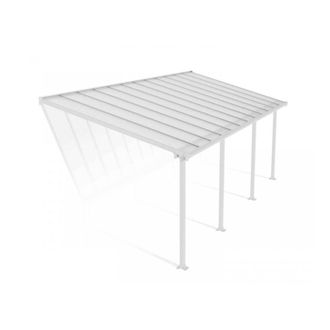 Palram Patio Cover Olympia 3 x 7.30 Clear - L739 x W300 x H305 cm - White