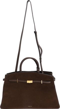 DeMellier DeMellier Hudson Tote Bag in Brown Suede