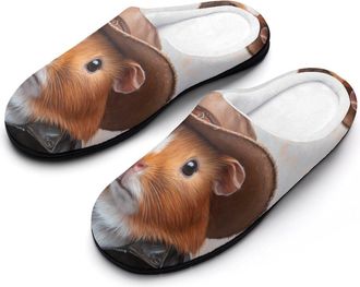 Generic Capybara Womens Slippers Warm House Slippers Indoor House Shoes with Anti-Skid Rubber Sole