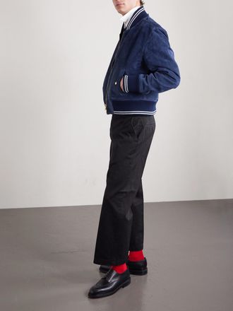 Thom Browne Suede Blouson Jacket