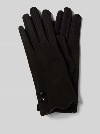 Eem Fashion Regular Fit Handschuhe mit Zierkn&ouml;pfen in Black, Gr&ouml;&szlig;e L